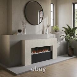 Electric Fireplace with LED Flames and Remote Control