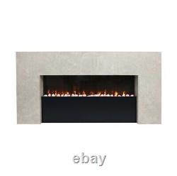 Electric Fireplace with LED Flames and Remote Control