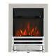 Electric Modern Chrome Remote 2kw Flame Coal Display Insert Inset Fireplace Fire