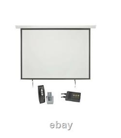 Electric Motorised Projector Screens with Built-in Motor Controlled & Remote NEW
