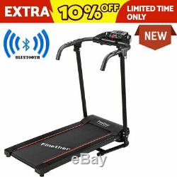 Electric Motorised Treadmill Folding Running Machine Bluetooth APP LCD Fitness