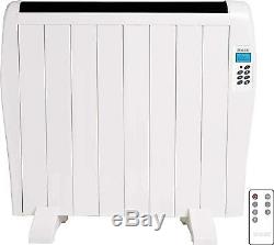 Electric Panel Heater Radiator Aluminium With Timer Convector 1.2KW Wall Mounted