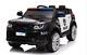Electric Police Ride On Car With Remote Control Black 12v