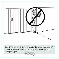 Electric Single Swing Gate Opener With Remote Control Automatic Kit 300KG Black