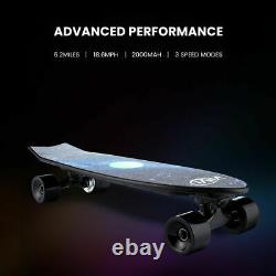 Electric Skateboard E-Longboard withRemote Control Black 35km/h Adult Unisex New