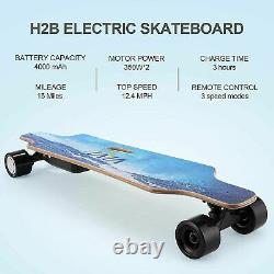 Electric Skateboard Longboard withRemote Control 700W Dual Motor Adult Teen Gift A