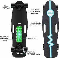 Electric Skateboard Remote Control, 350W Motor Electric Longboard Adult Black NEW