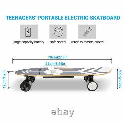 Electric Skateboard withRemote Control, E-Skateboard ELongboard 3-modes Speed 350W
