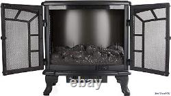Electric Stove Heater Realistic LED Flame Effect Log Fire LargeRemote Control