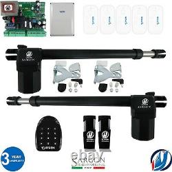 Electric Swing Gate Opener Operator Double Arms Remote Control Door Gate Kit UK