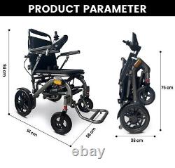 Electric Wheelchair Foldable, Lightweight, With Wireless Remote Control