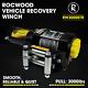 Electric Winch 3000lbs 12v Rocwood Steel Heavy Duty Fairlead Remote Control