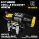 Electric Winch 4500lbs 12v Rocwood Steel Heavy Duty Fairlead Remote Control