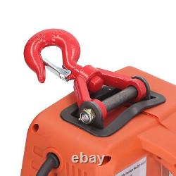Electric Winch Crane with Remote Control Electric Hoist Portable Power 1100lbs
