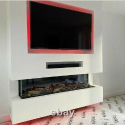 Electric fire 1000mm (40)wide 3/2/1sided glass Media wall fire