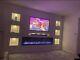 Electric Fire Ignite 50 Wide Edge To Edge Glass, Wall Hung Or Wall Inserted