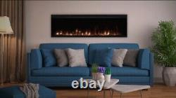 Electric fire ignite 50 wide edge to edge glass, wall hung or wall inserted