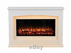 Endeavour Fires Danby Electric Fireplace in an Off White MDF fire suite