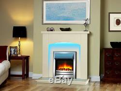 Endeavour Fires New Cayton Electric Fireplace Suite, Chrome Trim and Fret