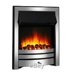 Endeavour Fires New Cayton Electric Fireplace Suite, Chrome Trim and Fret