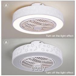 Fan Lamp LED Dimmable Remote Control Ceiling Lights Fan 40W Bedroom Living Room
