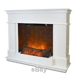 Fireplace Electric Fire Free Standing Mantelpiece Heater Brick Surround Suite
