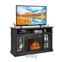 Fireplace TV Stand with 2000w Electric Insert and Remote Control 121cm 50cm TV