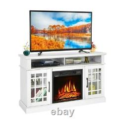 Fireplace TV Stand with 2000w Electric Insert and Remote Control 121cm 50cm TV