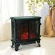 Freestanding Electric Fireplace Heater With Led Flame Effect Remote Control