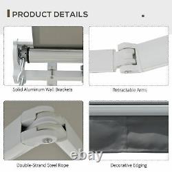 Garden Door Awning Retractable Canopy Electric Patio Shelter Controller Remote