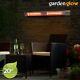 Garden Glow 3kw Wall Mounted Patio Heater Electric Halogen Outdoor Fire & Remote