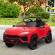 Homcom 12v Kids Electric Ride On Car Toy With Remote Control Music Lights Red