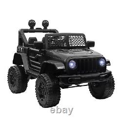 HOMCOM 12V Kids Electric Ride On Car Truck Off-road Remote Control 3-6Yrs Black