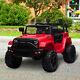 Homcom 12v Kids Electric Ride On Car Truck Off-road Toy With Remote Control Red