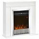 Homcom 1kwith2kw Electric Fireplace Suite With Remote Control Timer Safe Cut-off