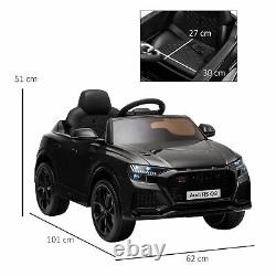 HOMCOM Audi RS Q8 6V Kids Electric Ride On Car Toy with Remote Control Black