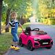 Homcom Audi Rs Q8 6v Kids Electric Ride On Car Toy With Remote Control Pink