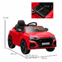 HOMCOM Audi RS Q8 6V Kids Electric Ride On Car Toy with Remote Control Red