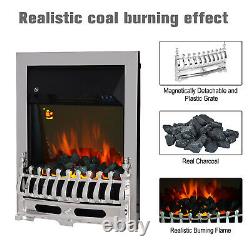 HOMCOM Electric Fireplace 1 & 2KW LED Fire Remote Control Heater