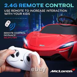 HOMCOM McLaren Licensed Kids Electric Ride-On Car with Remote Control Red