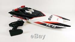 HUGE BLACK STEALTH RC Storm Engine Fast Speed Racing Boat Remote Control Boat