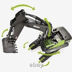 HUINA RC Excavator Car 1/14 Construction Model Battery 2.4G Remote Control 22CH