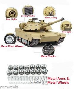 Heng Long Abrams M1A2 Radio Remote Controlled RC Tank 1/16 large - Platinum