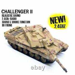 Heng Long Radio Remote Control RC Tank Challenger 2 Version 6 with Infrared