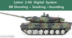 Heng Long Radio Remote Control RC Tank NATO Leopard 2A6 - Platinum
