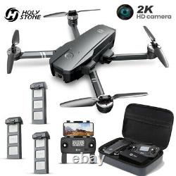 Holy Stone HS720 Foldable FPV Drone with 2K HD Camera GPS Brushless Quad case
