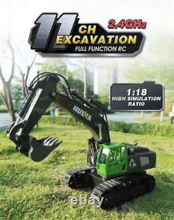 Huina 1/18 1558 RC Excavator Tractor Remote Control RC Crawlers Gift For Boys