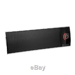 Infrared Heater Electric Radiator thermostat 2200 W Timer Wall mount Living room