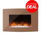 Innocenti Ref90003 35 Inch Wall Mounted Curva Electric Fire With Remote Control