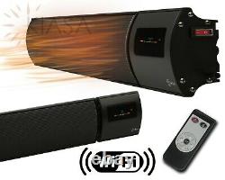KIASA -1200W Far Infrared Heater Bar -Remote + WiFi -Wall & Ceiling Mount -IP44